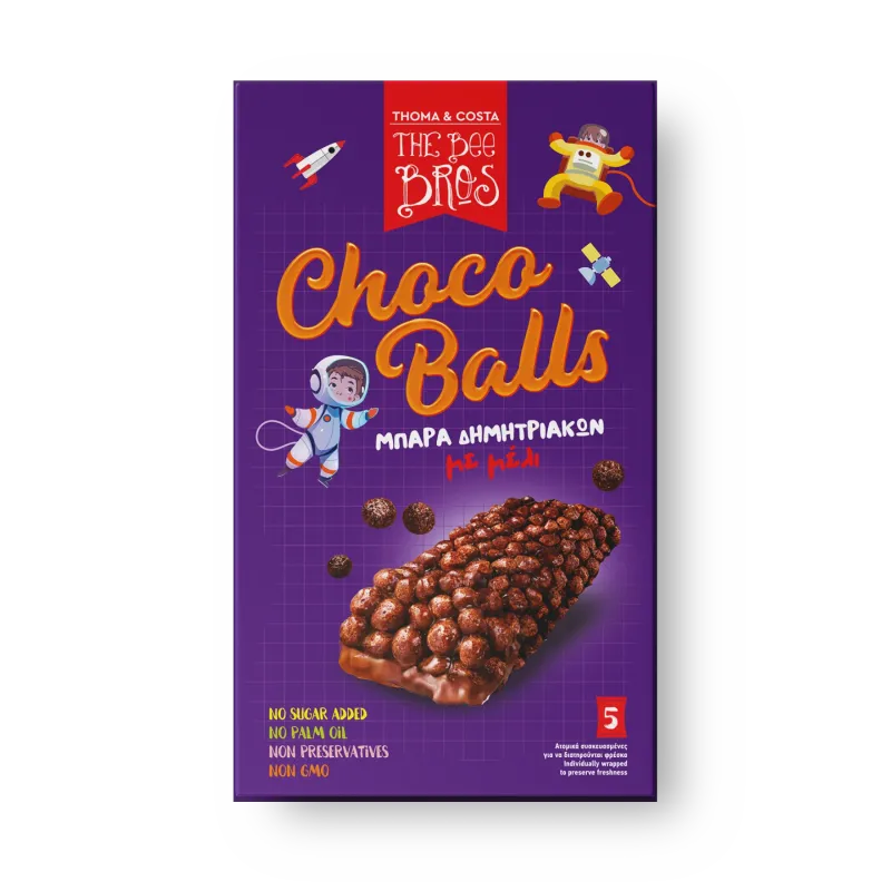  THE BEE BROS ΜΠΑΡΑ  ΔΗΜΗΤΡΙΑΚΩΝ  CHOCO  BALLS ΜΕ ΜΕΛΙ 125GR