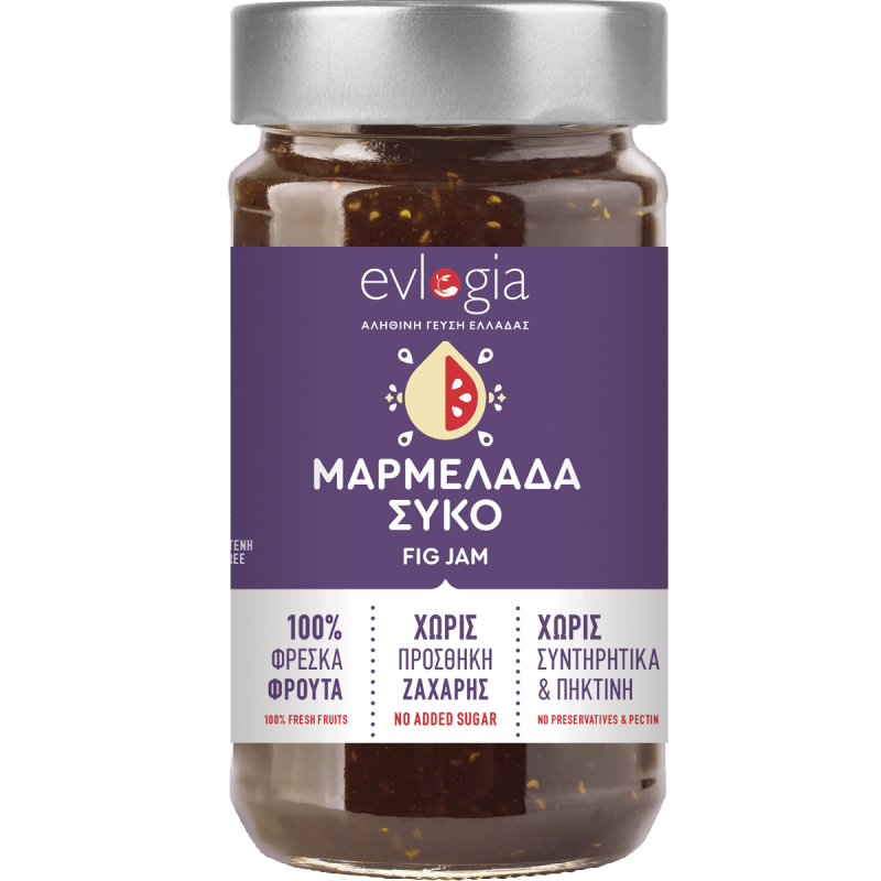 Evlogia Μαρμελάδα Σύκο Χωρίς Προσθήκη Ζάχαρης 280gr