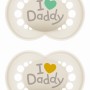 Πιπίλα Ι Love Mummy & Daddy Σιλικόνης 6-16 μηνών - Unisex - Κρεμ 2