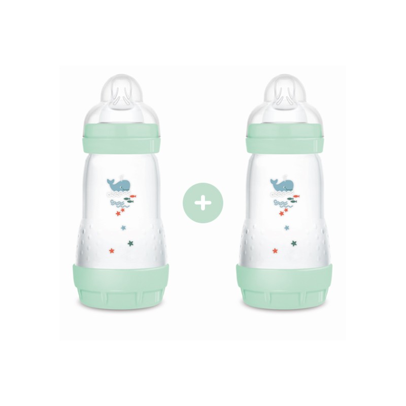 Σετ 2 Μπιμπερό Easy Start™ Anti-Colic 260ml - Boy – Τιρκουάζ