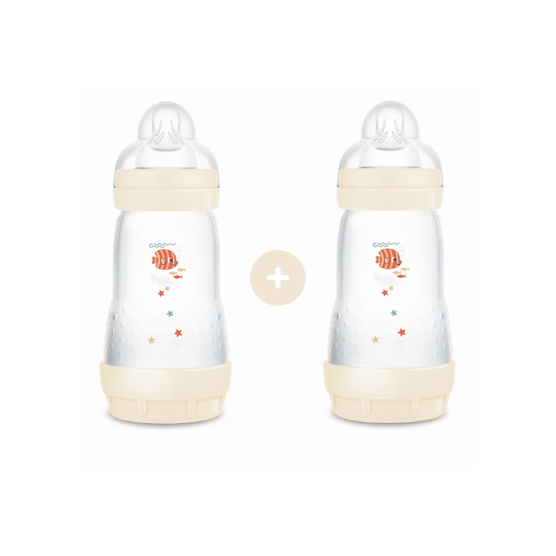 Σετ 2 Μπιμπερό Easy Start™ Anti-Colic 260ml - Unisex – Κρεμ