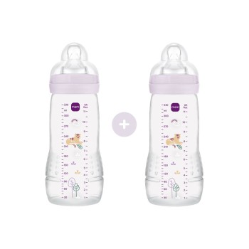 Σετ 2 Μπιμπερό Easy Active™ Baby Bottle 330ml - Girl – Μωβ