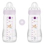 Σετ 2 Μπιμπερό Easy Active™ Baby Bottle 330ml - Girl – Μωβ