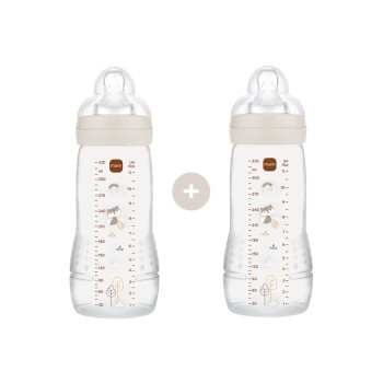 Σετ 2 Μπιμπερό Easy Active™ Baby Bottle 330ml - Unisex – Κρεμ