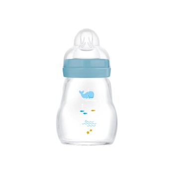 Μπιμπερό Γυάλινο Feel Good 170ml - Boy - Μπλε