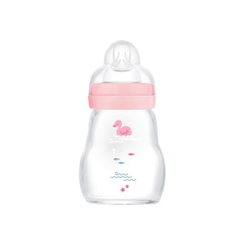 Μπιμπερό Γυάλινο Feel Good 170ml - Girl – Ροζ