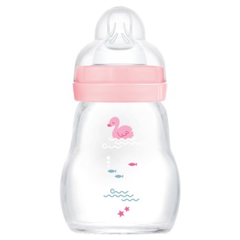 Μπιμπερό Γυάλινο Feel Good 170ml - Girl – Ροζ