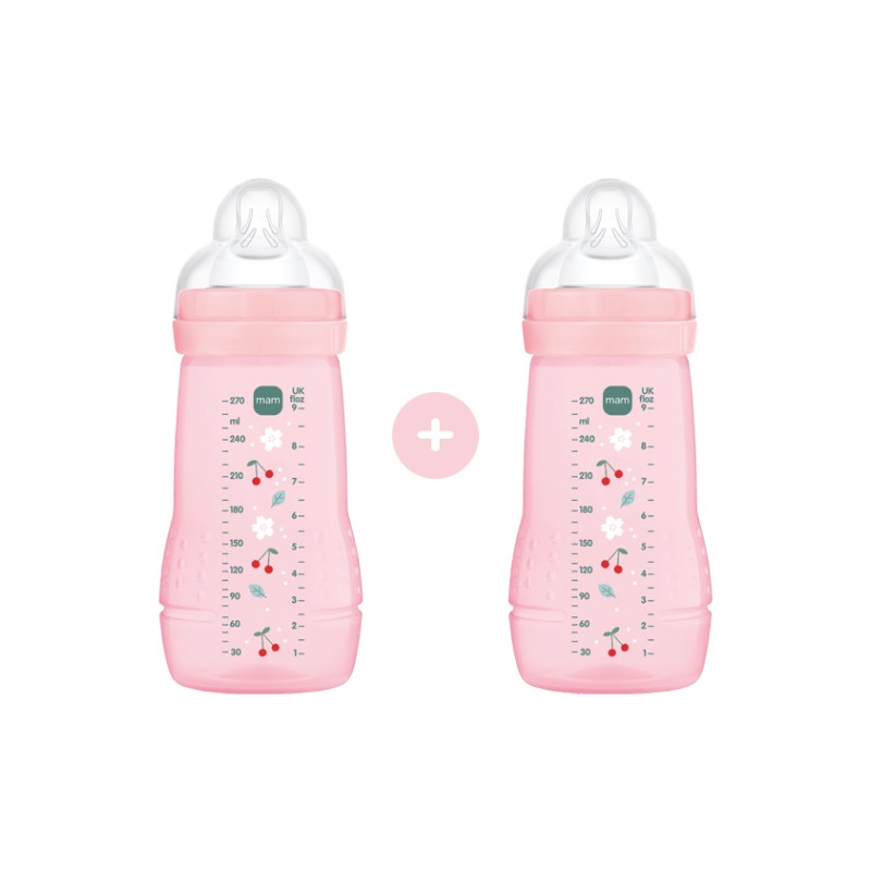 Σετ 2 Μπιμπερό Easy Active™ Baby Bottle 270ml - Girl – Ροζ
