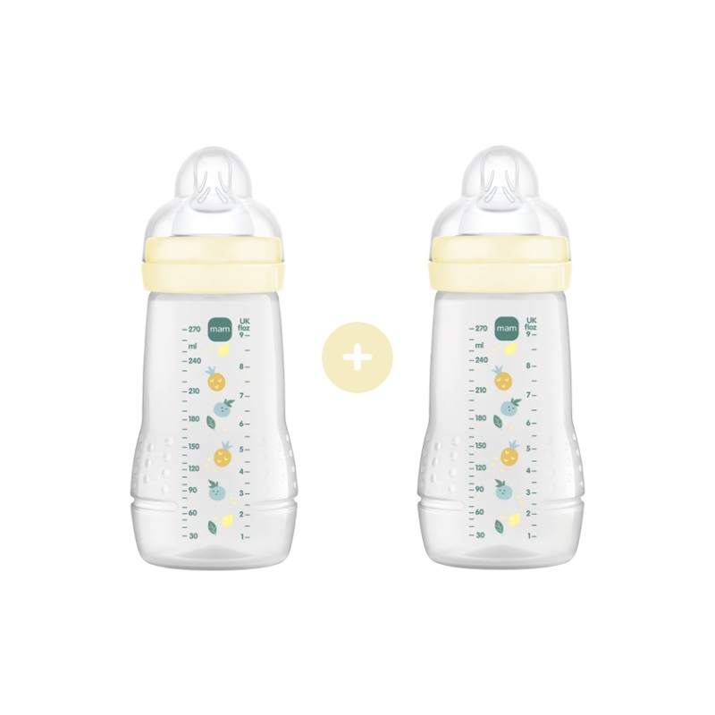 Σετ 2 Μπιμπερό Easy Active™ Baby Bottle 270ml - Unisex – Κρεμ